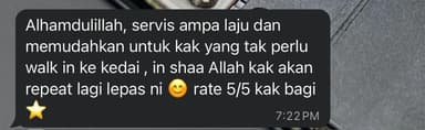 Testimoni pelanggan 1